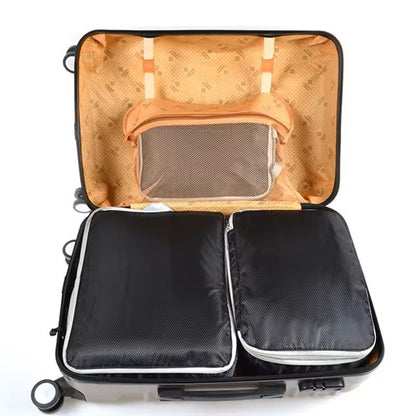 3Piece Compressible Packing Cube Set Waterproof Travel Organizer Bags 4