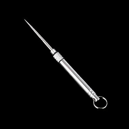 Titanium Toothpick Tube With Fruit Fork  Bottle Tool Outdoor Portable Camping Gear More Durable Tha 6