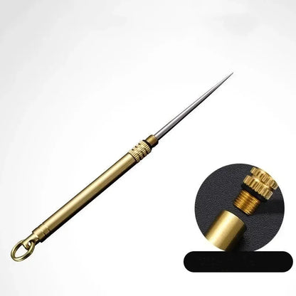 Titanium Toothpick Tube With Fruit Fork  Bottle Tool Outdoor Portable Camping Gear More Durable Tha 5