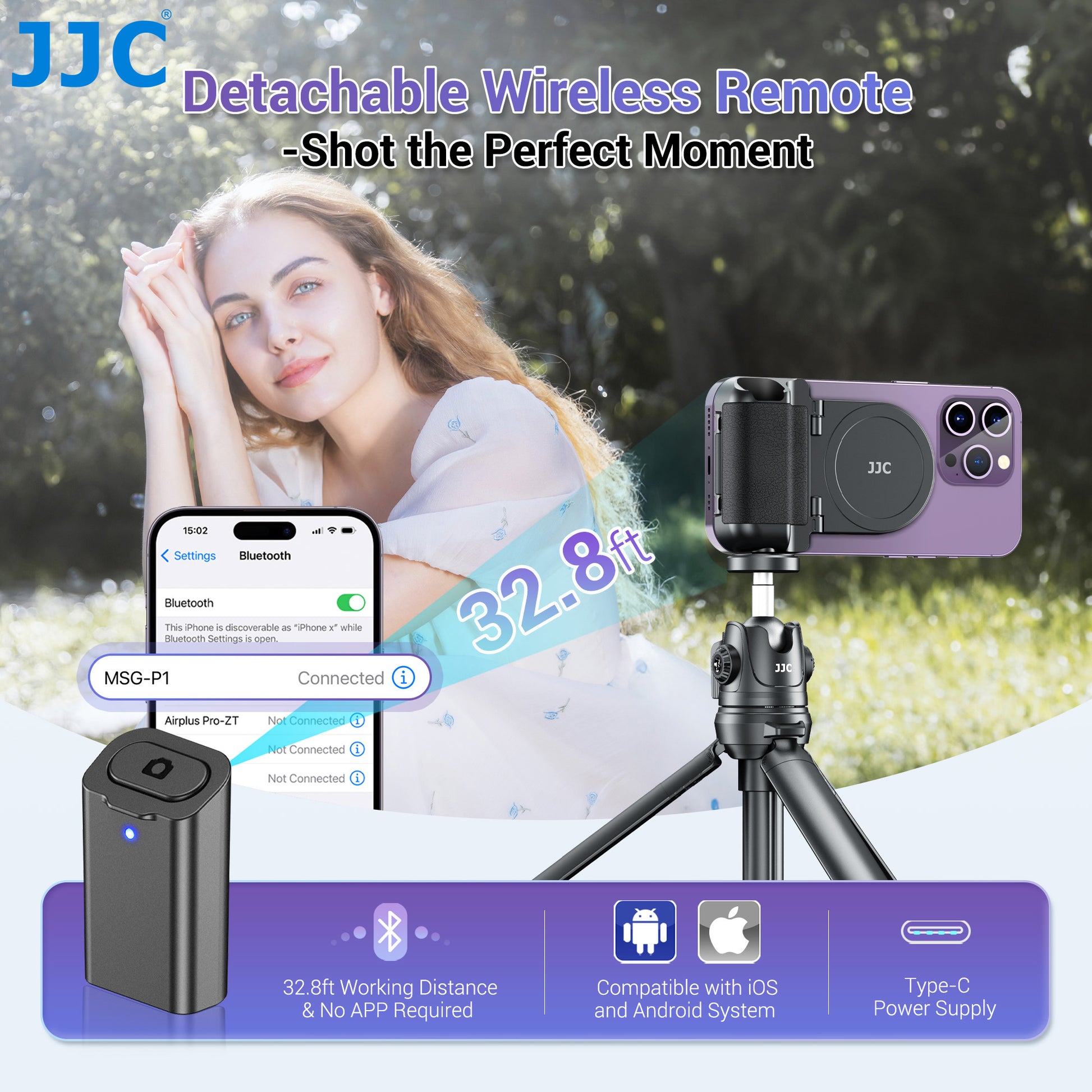 MagSafe Magnetic Phone Grip With Bluetooth Remote Tripod Mount Handheld SnapGrip Handle For IPhone  2