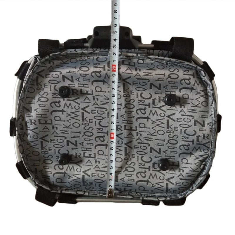 2-in-1 Detachable Bicycle Front Basket for Small Dogs, Pet Carrier Handlebar Bag for MTB Cycling, Foldable Hanging Bike