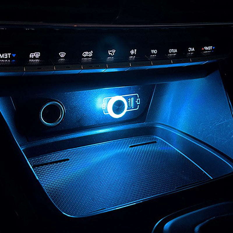 Mini USB Car Ambient Light, LED Decorative Interior Atmosphere Lamp for Auto, Laptop, Plug & Play Portable Night Light