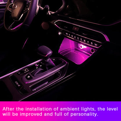 Mini USB Car Ambient Light, LED Decorative Interior Atmosphere Lamp for Auto, Laptop, Plug & Play Portable Night Light