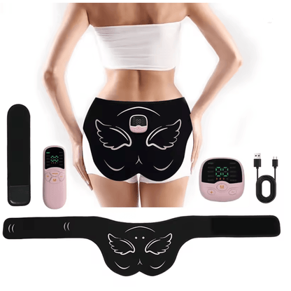 Electric Hip Trainer and Muscle Stimulator with Remote Control for Toning and Lifting