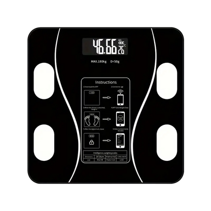 Wireless Smart Body Fat Scale Wireless with LED Digital Bathroom Weight Scale Display & Bluetooth Body Composition Scale