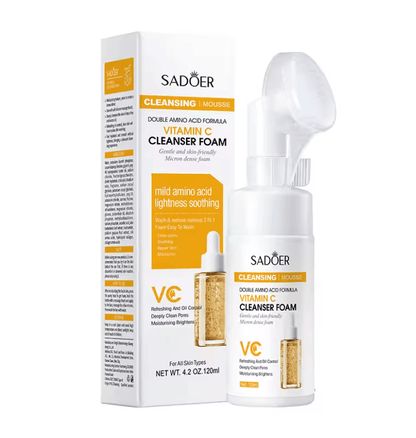 Vitamin C Face Wash With Q10 Brightening And Moisturizing Cleanser For Daily Skincare 5