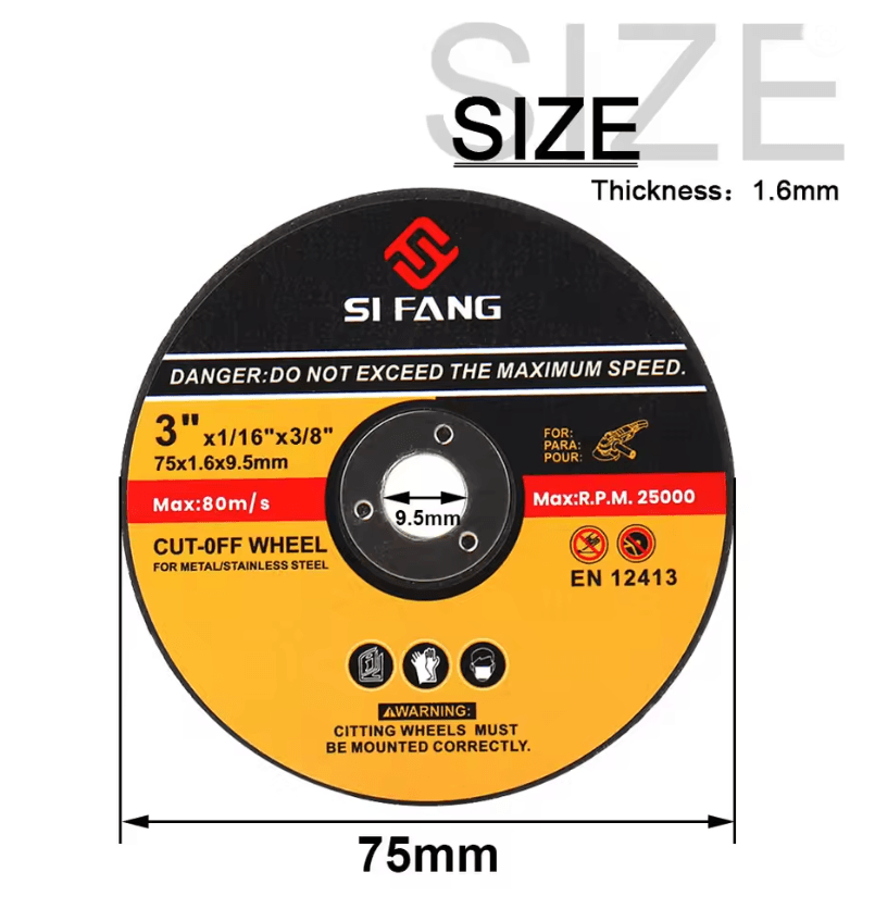 5 Piece Metal Cutting Disc Set For Angle Grinders With Resin Grinding Wheel For Steel And Wood 2