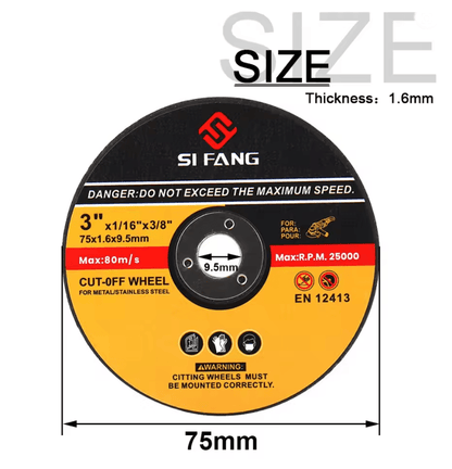 5 Piece Metal Cutting Disc Set For Angle Grinders With Resin Grinding Wheel For Steel And Wood 2
