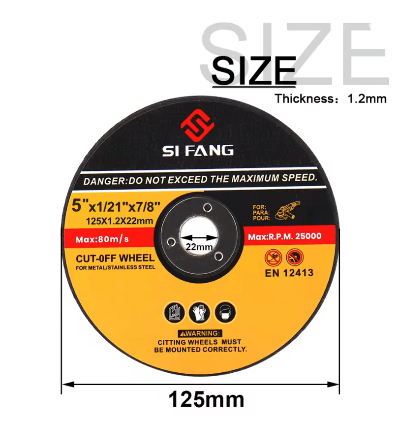 5 Piece Metal Cutting Disc Set For Angle Grinders With Resin Grinding Wheel For Steel And Wood 3