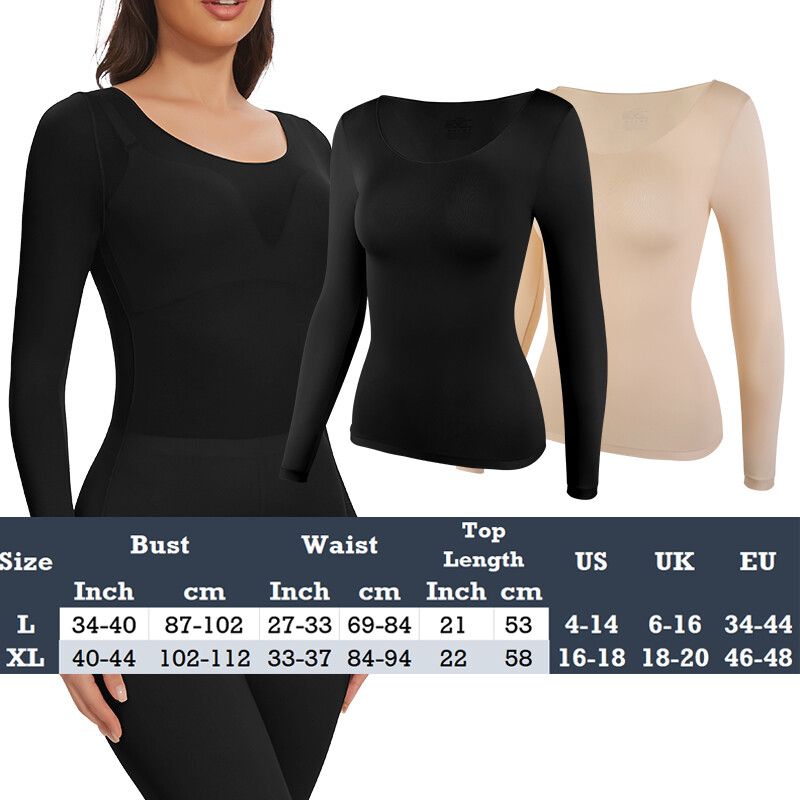 Womens Thermal Long Sleeve TShirt  Lightweight Winter Bottoming Shirt For Cold Weather Layering 1