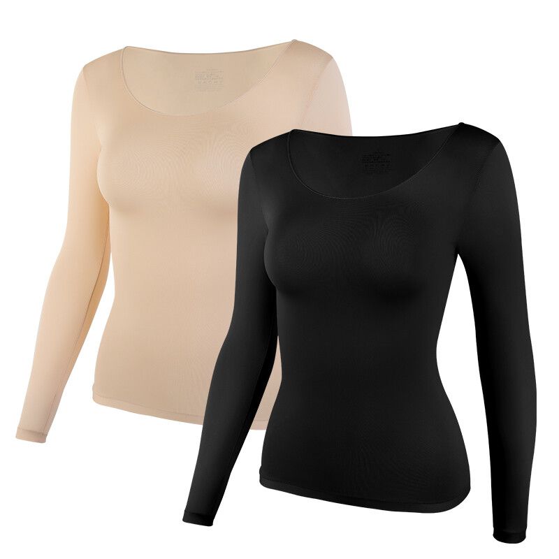 Womens Thermal Long Sleeve TShirt  Lightweight Winter Bottoming Shirt For Cold Weather Layering 2