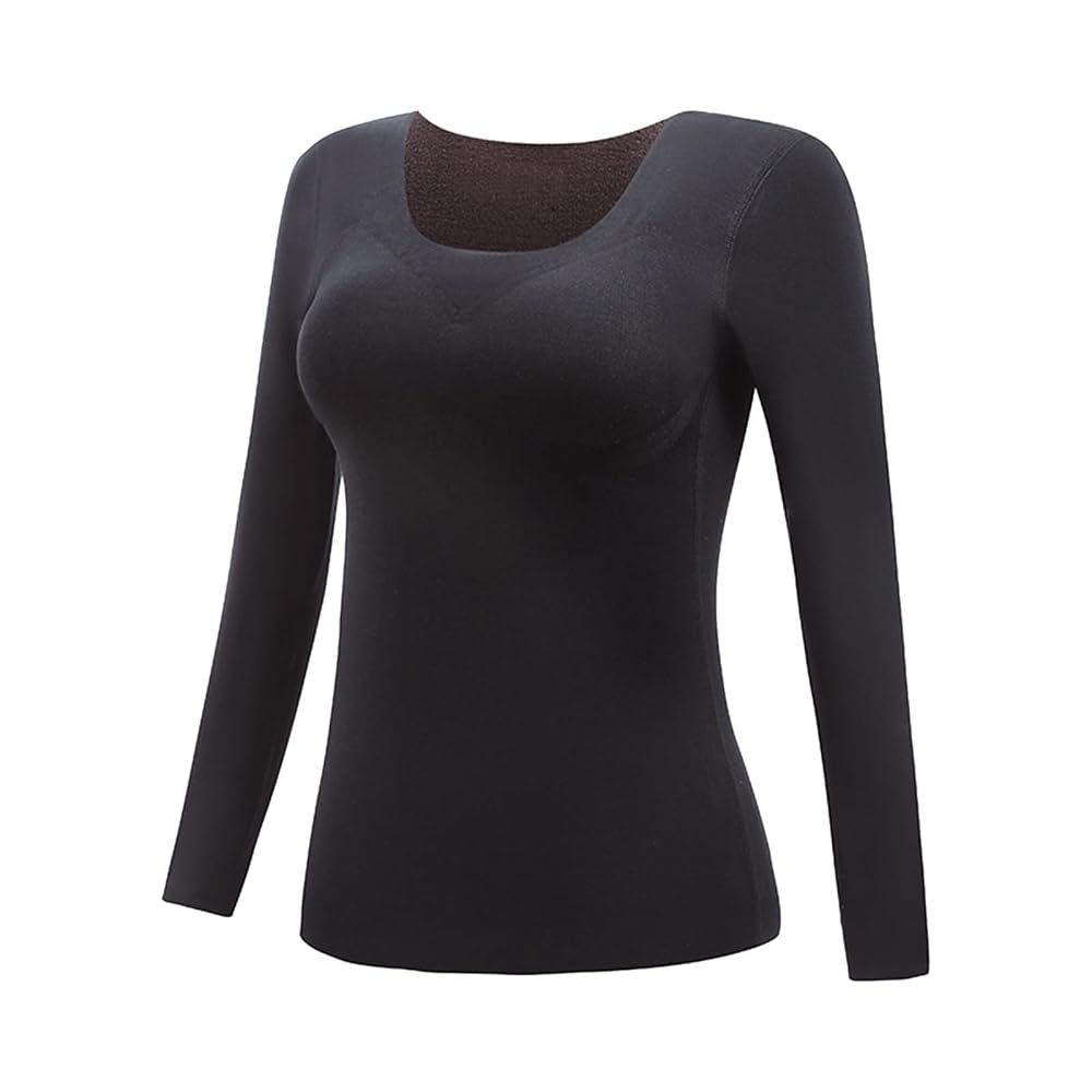 Womens Thermal Long Sleeve TShirt  Lightweight Winter Bottoming Shirt For Cold Weather Layering 6