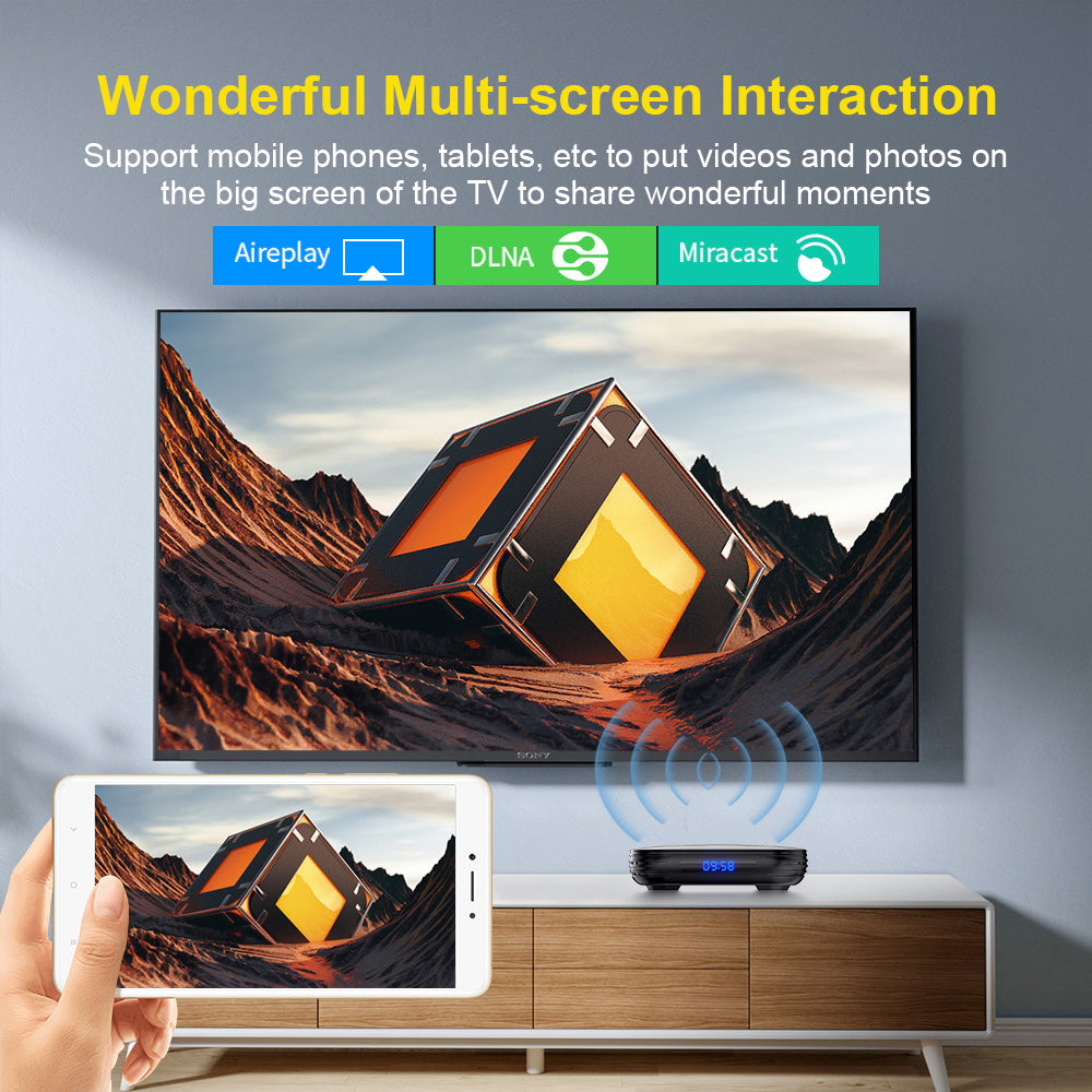 Transpeed Android 12 Smart TV Box Quad Core Dual WiFi BT Voice 4K 8K UHD Media Player Set Top Strea 2