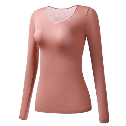 Womens Thermal Long Sleeve TShirt  Lightweight Winter Bottoming Shirt For Cold Weather Layering 7