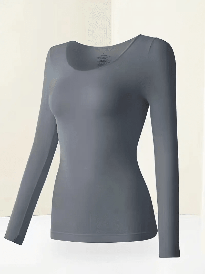 Womens Thermal Long Sleeve TShirt  Lightweight Winter Bottoming Shirt For Cold Weather Layering 9