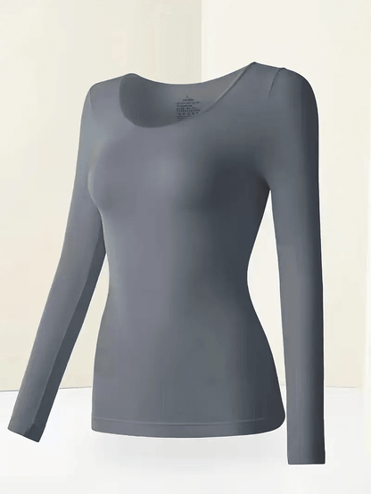 Womens Thermal Long Sleeve TShirt  Lightweight Winter Bottoming Shirt For Cold Weather Layering 9
