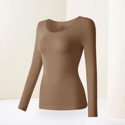 Womens Thermal Long Sleeve TShirt  Lightweight Winter Bottoming Shirt For Cold Weather Layering 10
