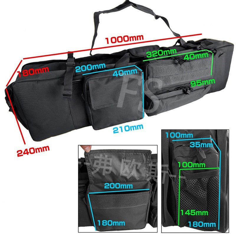 Heavy Duty Tactical Rifle Gun Carry Bag Nylon Oxford Case for Hunting Airsoft Paintball Shooting with Adjustable Strap