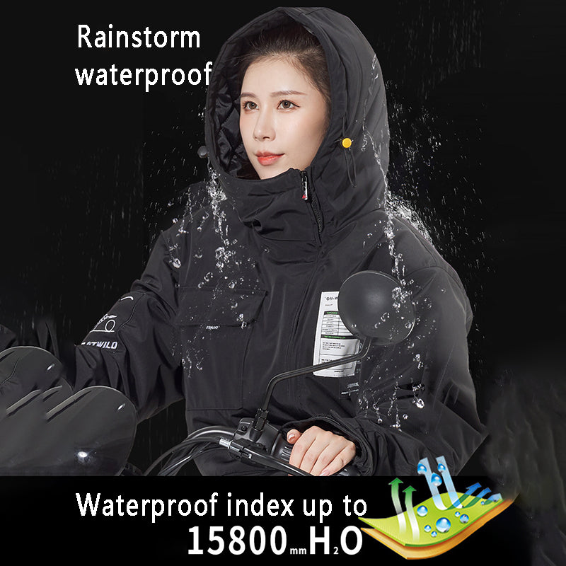 Winter Motorcycle Jacket ColdProof Windproof Suit Men  Women CrossCountry Riding Ski  Fishing Therm 1