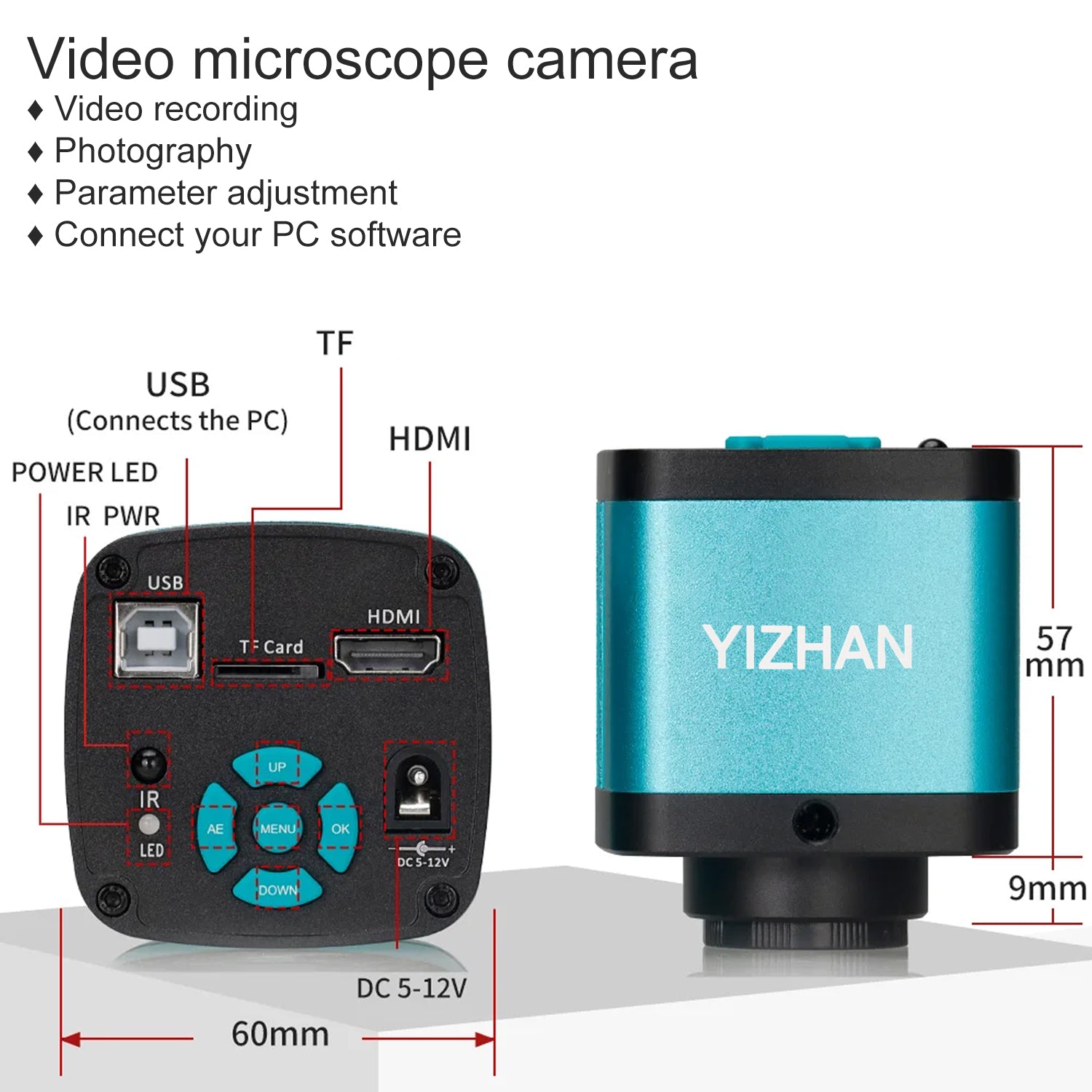 Electronics Soldering Microscope Camera Adjustable Stand  Software For Precision PCB Inspection 2