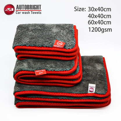 Grey Microfiber Towels Car Cleaning Drying Cloth for Car Wash, Waxing & Detailing