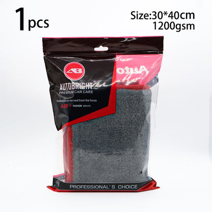 Grey Microfiber Towels Car Cleaning Drying Cloth for Car Wash, Waxing & Detailing
