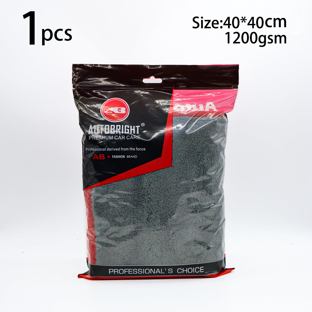 Grey Microfiber Towels Car Cleaning Drying Cloth for Car Wash, Waxing & Detailing