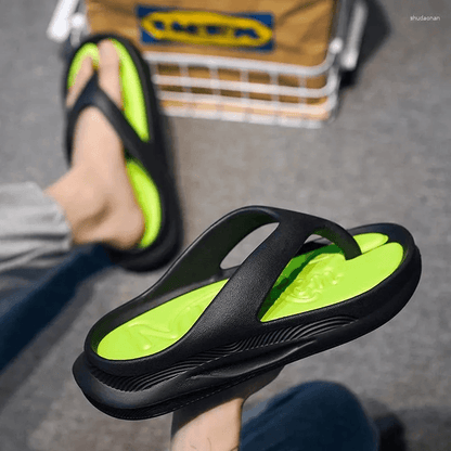 Mens Soft Massage Flip Flops  Breathable Summer Slippers For Outdoor Comfort 3