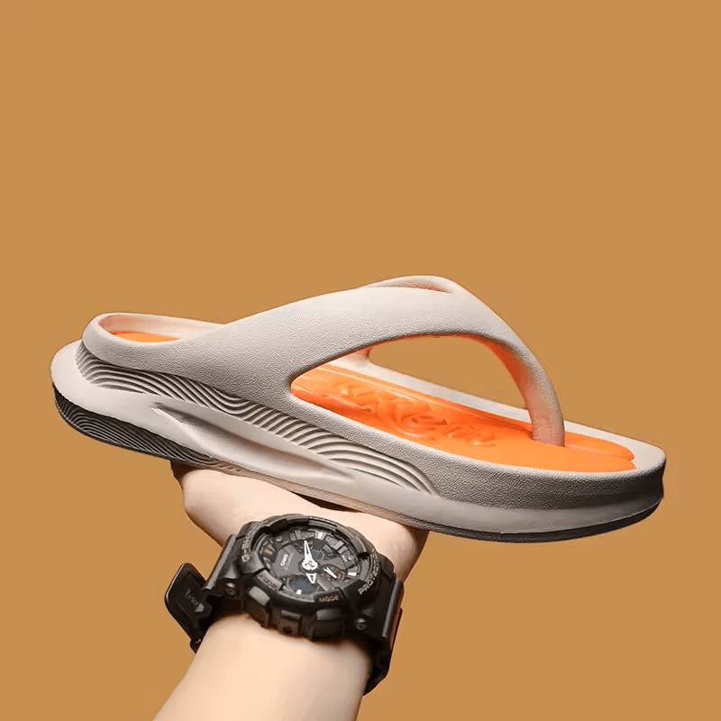 Mens Soft Massage Flip Flops  Breathable Summer Slippers For Outdoor Comfort 5