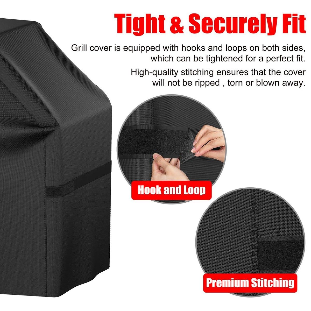 GrillGuard Pro Heavy Duty Waterproof BBQ Cover  Heat  Stain Resistant AllSeason Protection 4