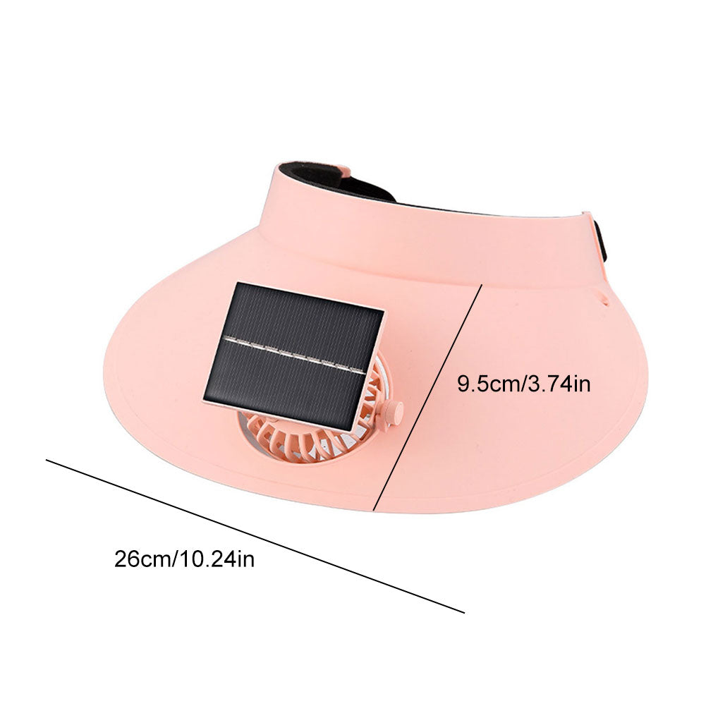 Solar USB Charging Cooling Sun Visor Hat With Fan Breathable UV Protection Hat For Outdoor Sports C 7