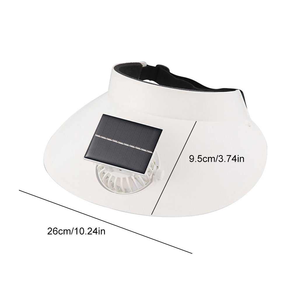 Solar USB Charging Cooling Sun Visor Hat With Fan Breathable UV Protection Hat For Outdoor Sports C 8