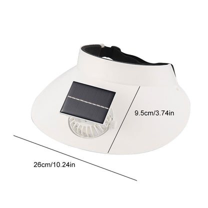 Solar USB Charging Cooling Sun Visor Hat With Fan Breathable UV Protection Hat For Outdoor Sports C 8