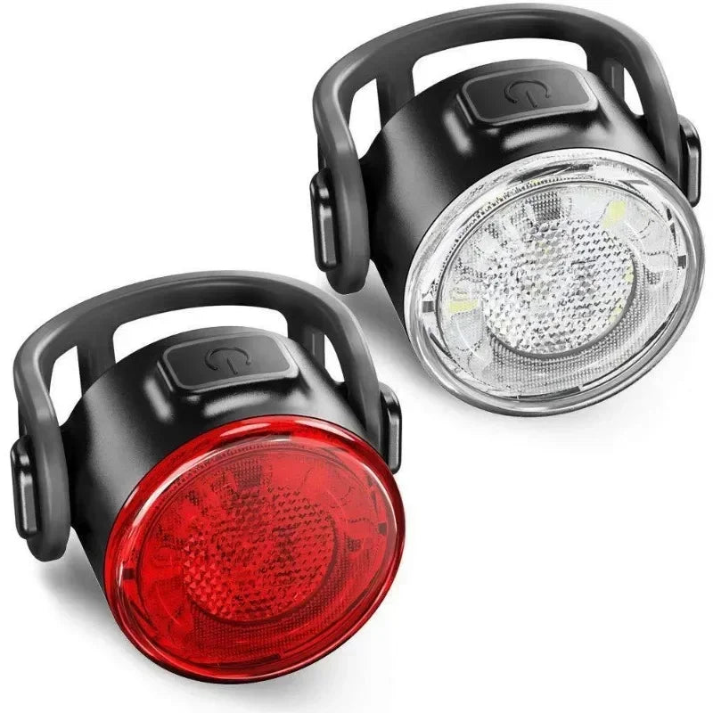 LED Bicycle Taillights Waterproof Rear Lamp, MTB Bike Light Battery Powered, Cycling Safety Warning Headlight
