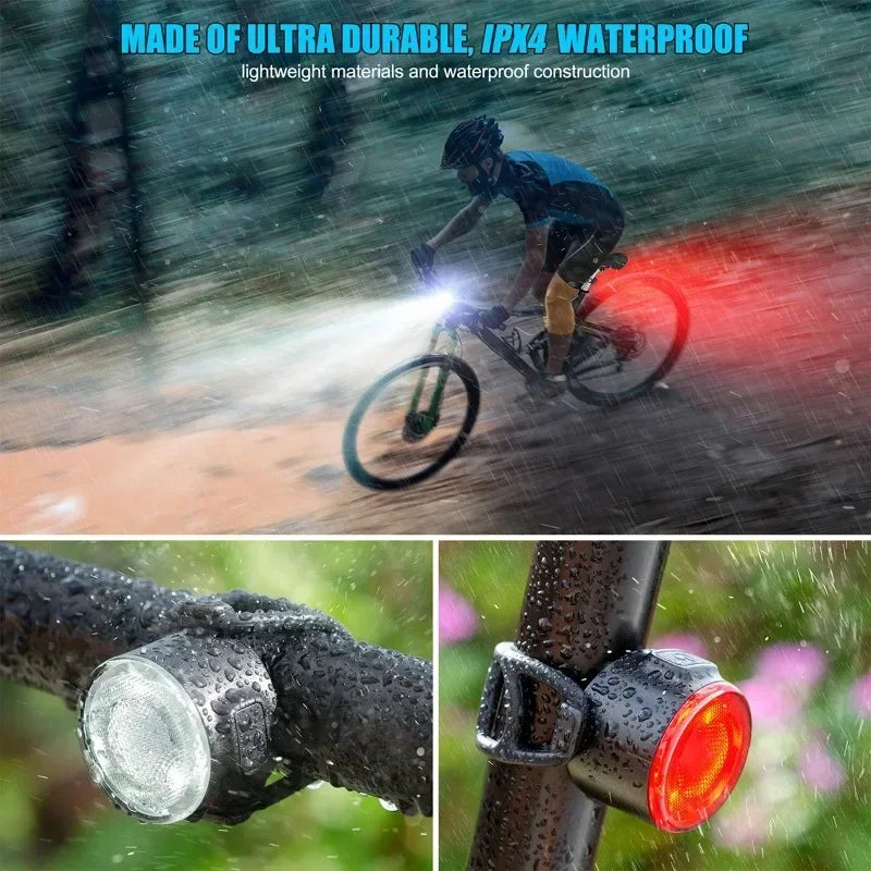 LED Bicycle Taillights Waterproof Rear Lamp MTB Bike Light Battery Powered Cycling Safety Warning H 2