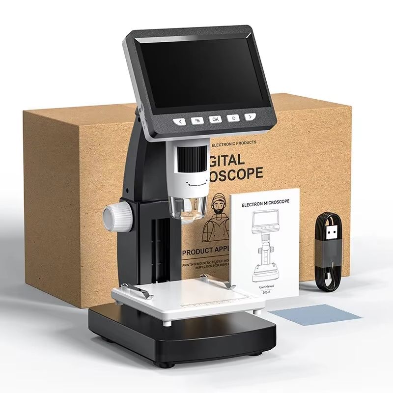 1000X Digital LCD Microscope With Adjustable LED Lighting  USB Magnifier For Coins Soldering And Ci