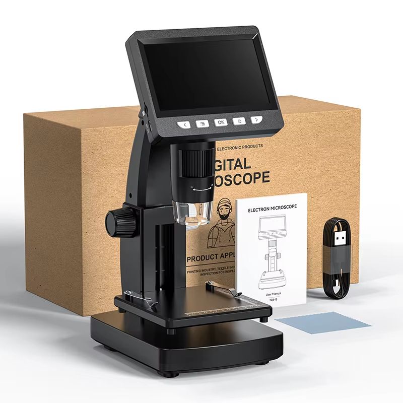 1000X Digital LCD Microscope With Adjustable LED Lighting  USB Magnifier For Coins Soldering And Ci