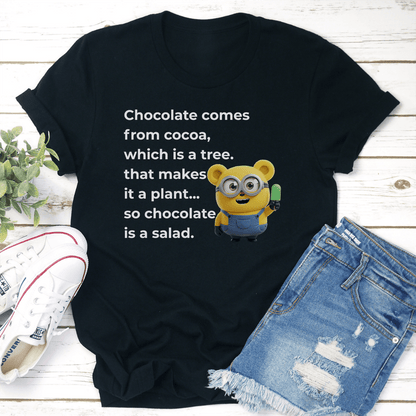 Chocolate Comes From Cocoa Which Is A Tree Tee 1