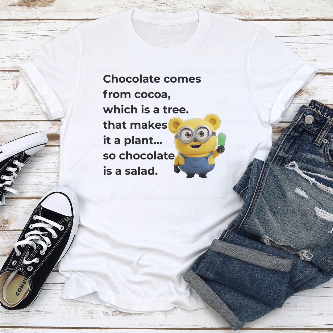 Chocolate Comes From Cocoa Which Is A Tree Tee 3