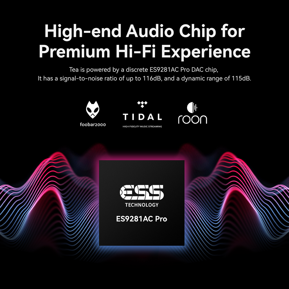 USB Portable Headphone Amplifier & Bluetooth Magnetic DAC with Battery, 1160mAh Hi-Res Audio Adapter