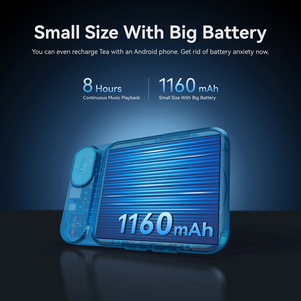 USB Portable Headphone Amplifier & Bluetooth Magnetic DAC with Battery, 1160mAh Hi-Res Audio Adapter