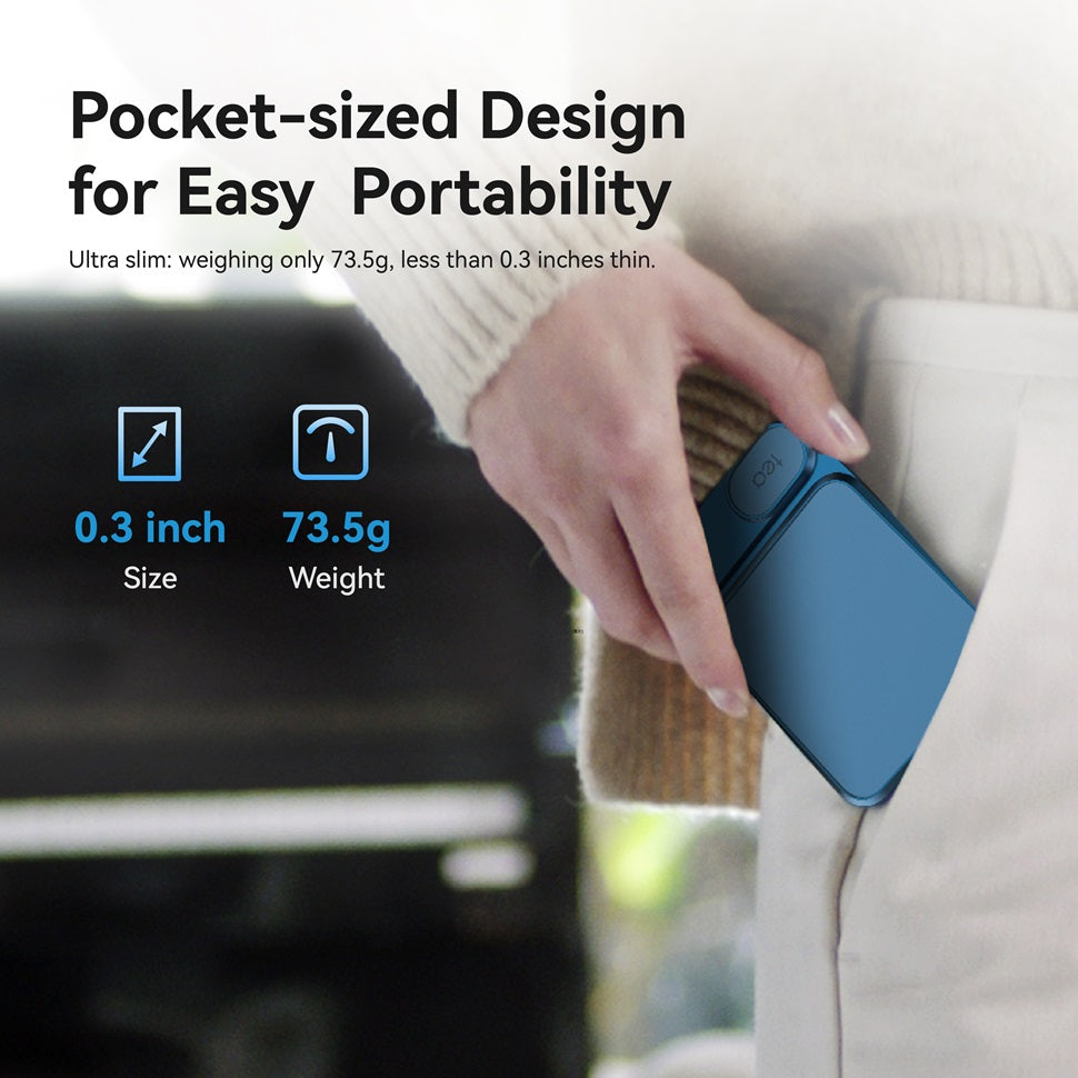 USB Portable Headphone Amplifier & Bluetooth Magnetic DAC with Battery, 1160mAh Hi-Res Audio Adapter