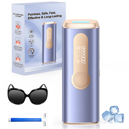 Flash IPL Hair Removal Device for Men & Women, 999,900 Flashes, Full Body Use