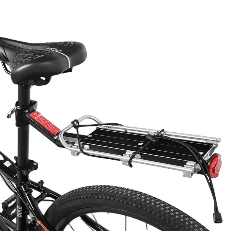 Quick Release Rear Bike Cargo Rack Aluminium Alloy Bicycle Luggage Carrier with Tail Reflector, Fits Seatpost up to 33m