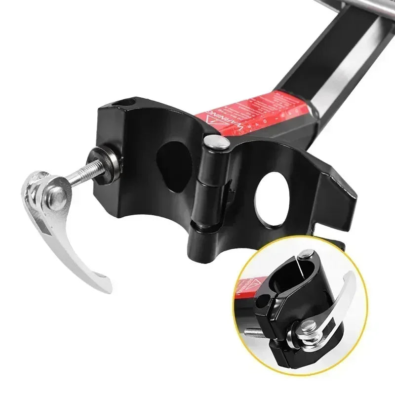 Quick Release Rear Bike Cargo Rack Aluminium Alloy Bicycle Luggage Carrier with Tail Reflector, Fits Seatpost up to 33m