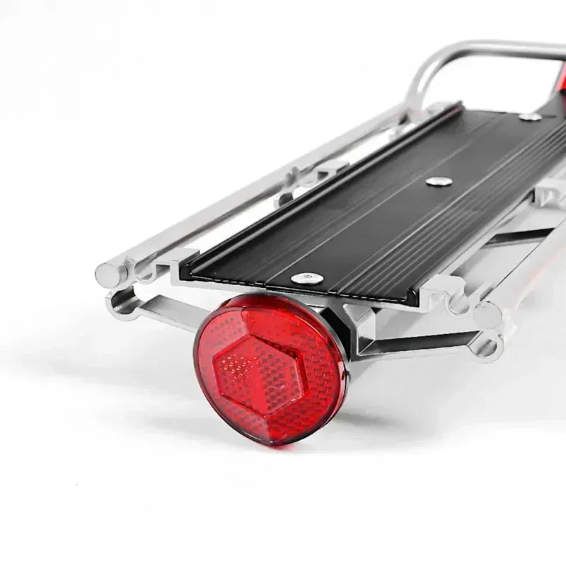 Quick Release Rear Bike Cargo Rack Aluminium Alloy Bicycle Luggage Carrier with Tail Reflector, Fits Seatpost up to 33m