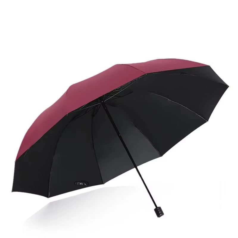 Large Windproof Outdoor Umbrella – 51-Inch Manual Ten-Bone Rain & Sun Protection