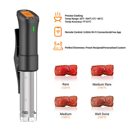 Precision Cooker Powerful  Durable Immersion Circulator With Stainless Steel Components RapidHeat I 3
