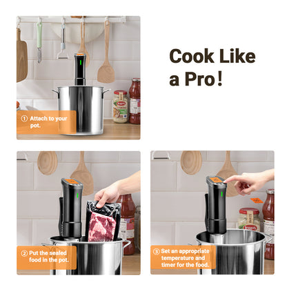 Precision Cooker Powerful  Durable Immersion Circulator With Stainless Steel Components RapidHeat I 5