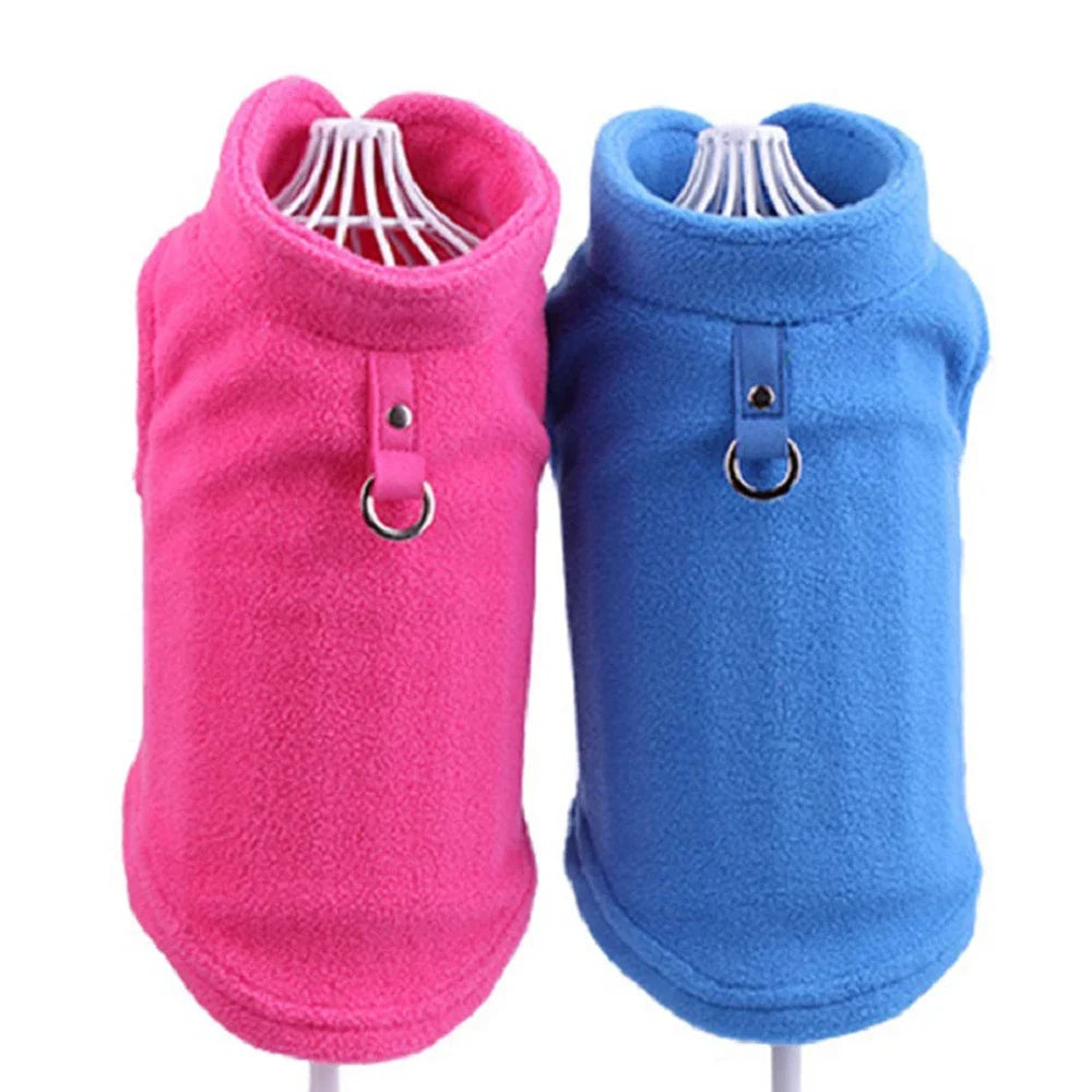 Warm Fleece Pet Clothes For Small Dogs Winter TShirt Vest For Chihuahua Yorkshire Terrier Poodle Fr 4